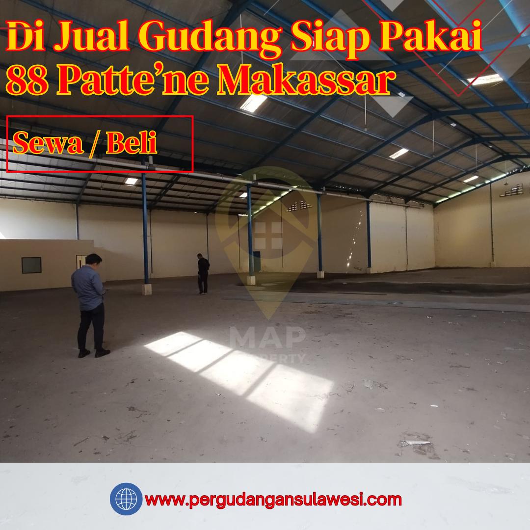 Gudang Siap Pakai Pergudangan 88 Pattene